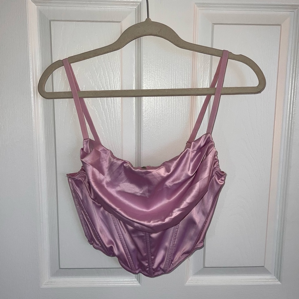 Urban Outfitters Pale Purple Corset Top (US M)